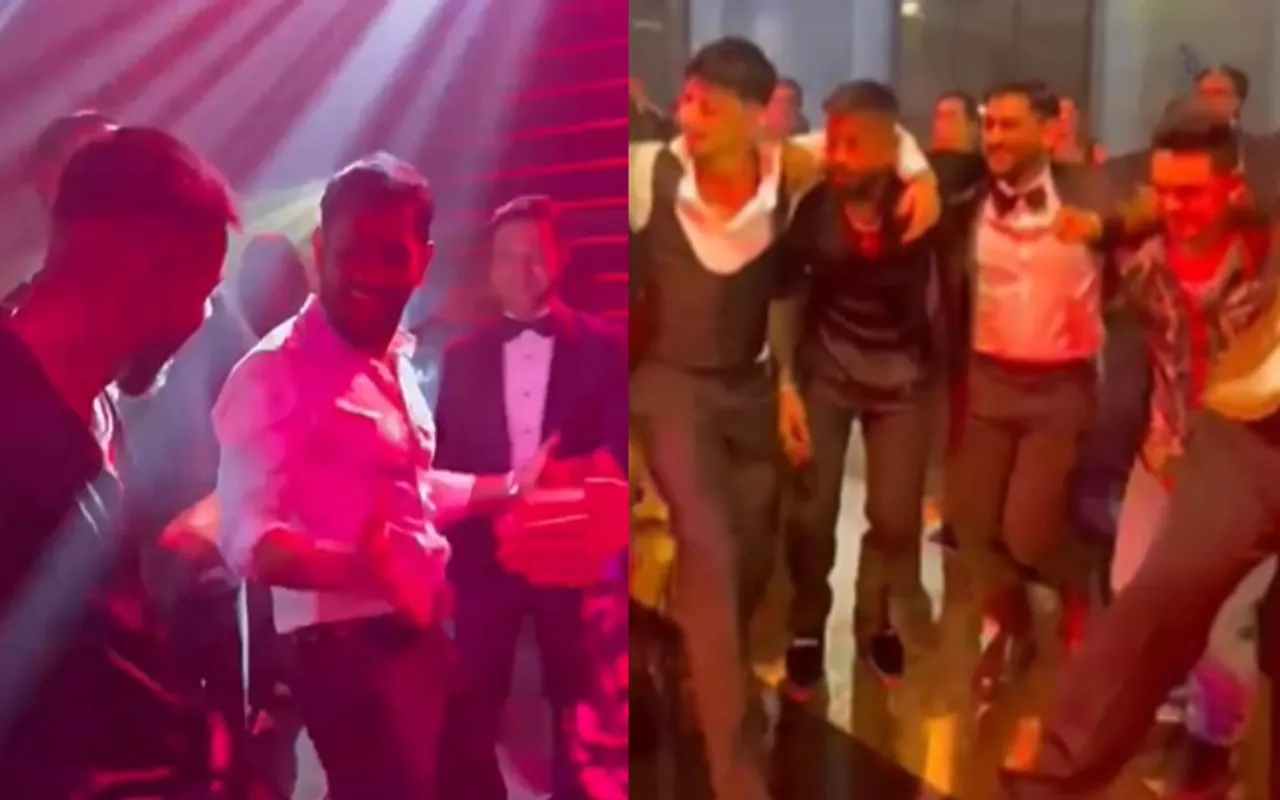 Watch: MS Dhoni, Hardik Pandya Dance To 'Gandi Baat' As They Party With Bollywood Rapper Badshah And Others