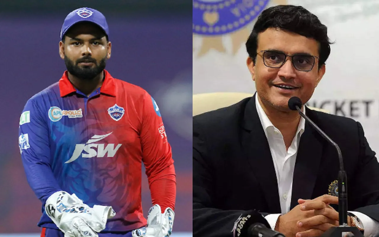 Rishabh Pant Sourav Ganguly