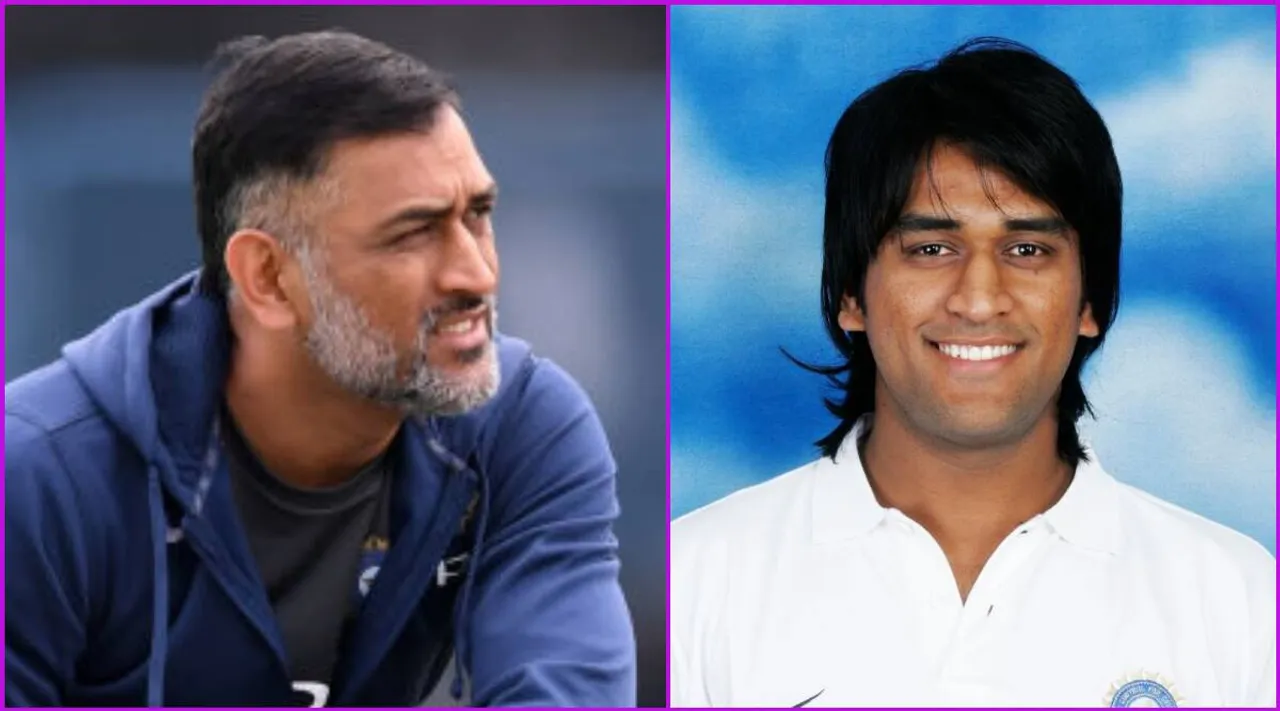 Younger and Older MS Dhoni