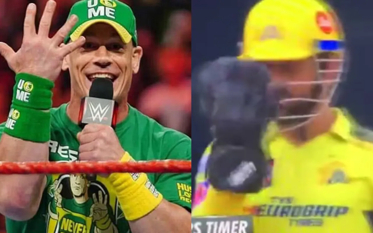 John Cena and MS Dhoni