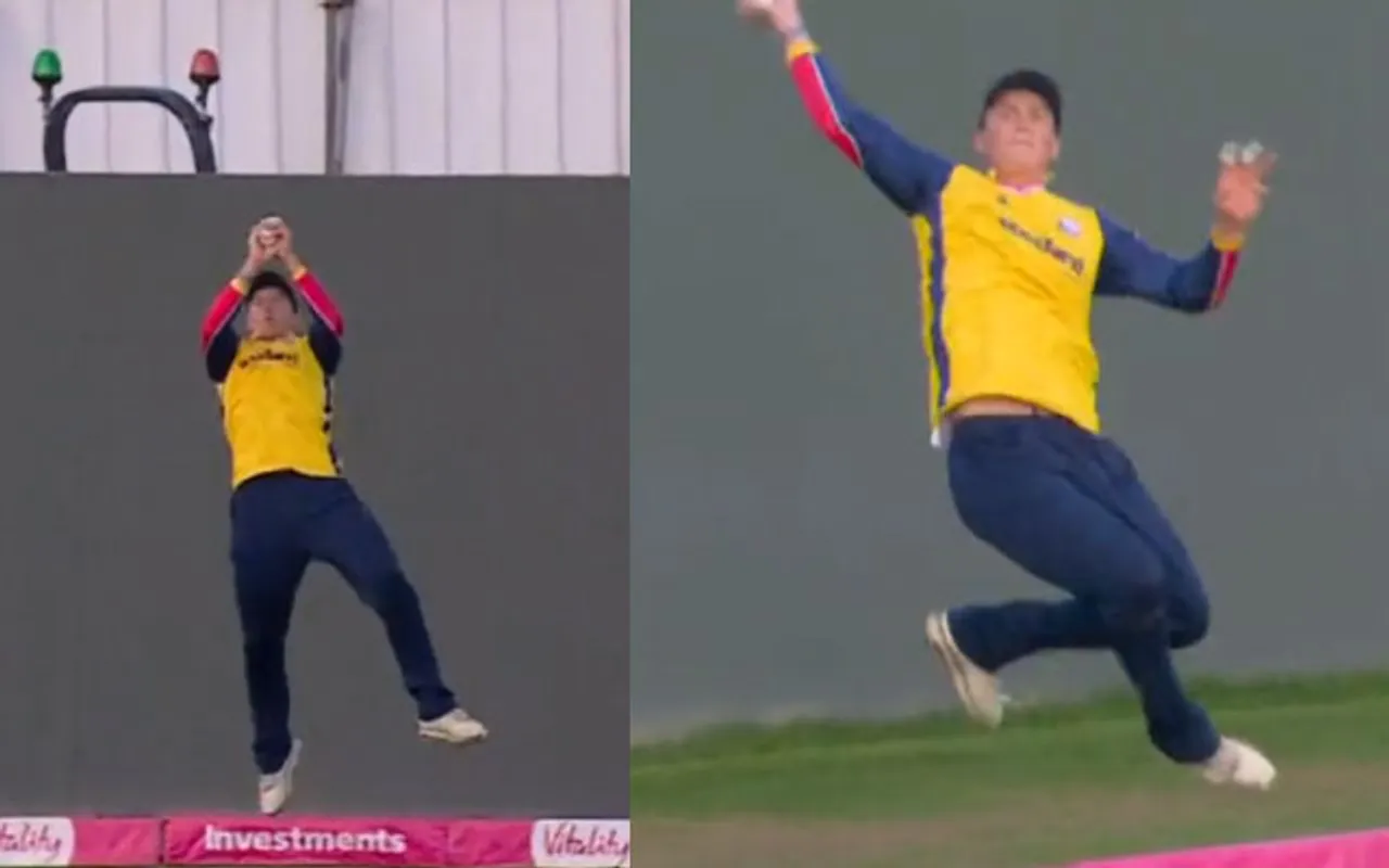 Watch: Hilarious on-field moment as Pepper dismisses Salt in the T20 Blast