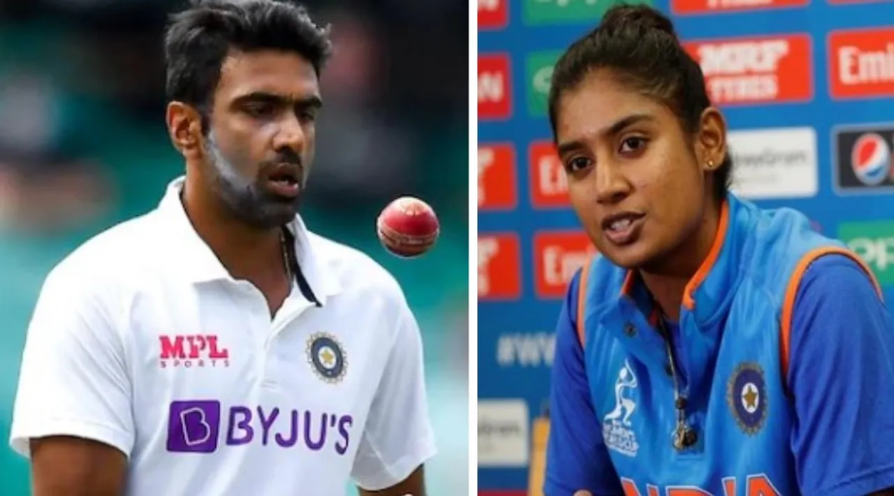 R Ashwin and Mithali Raj