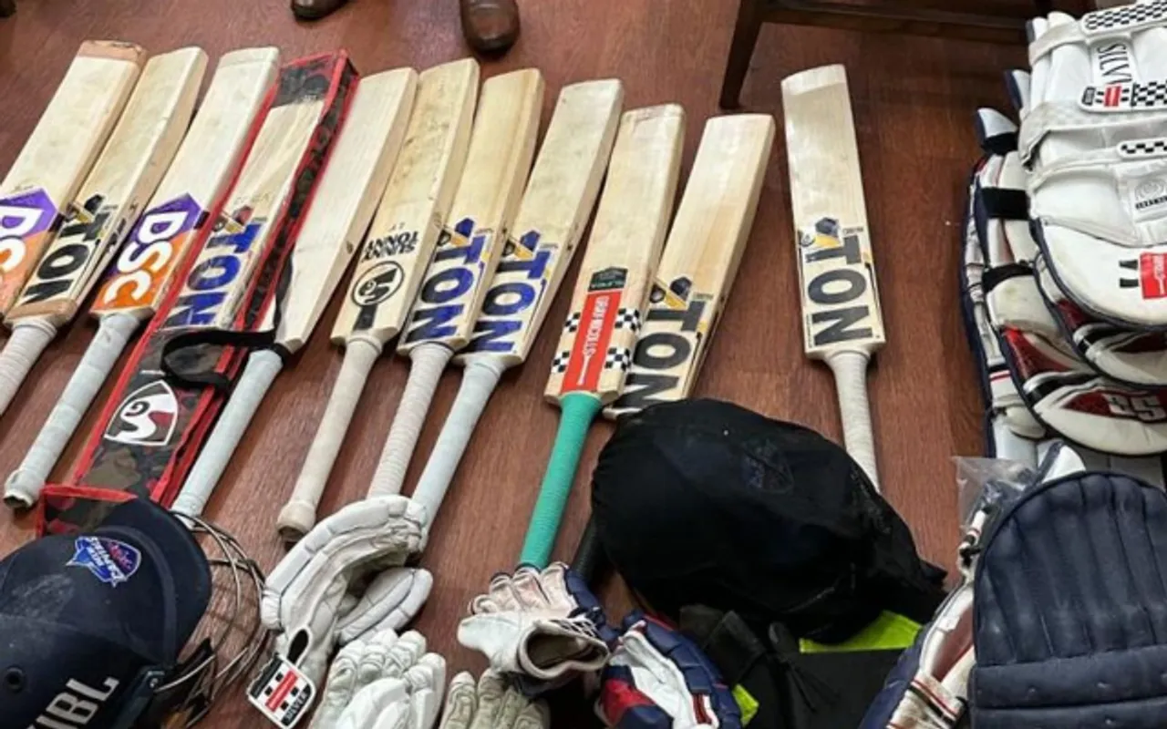 David Warner's Cricket Bats