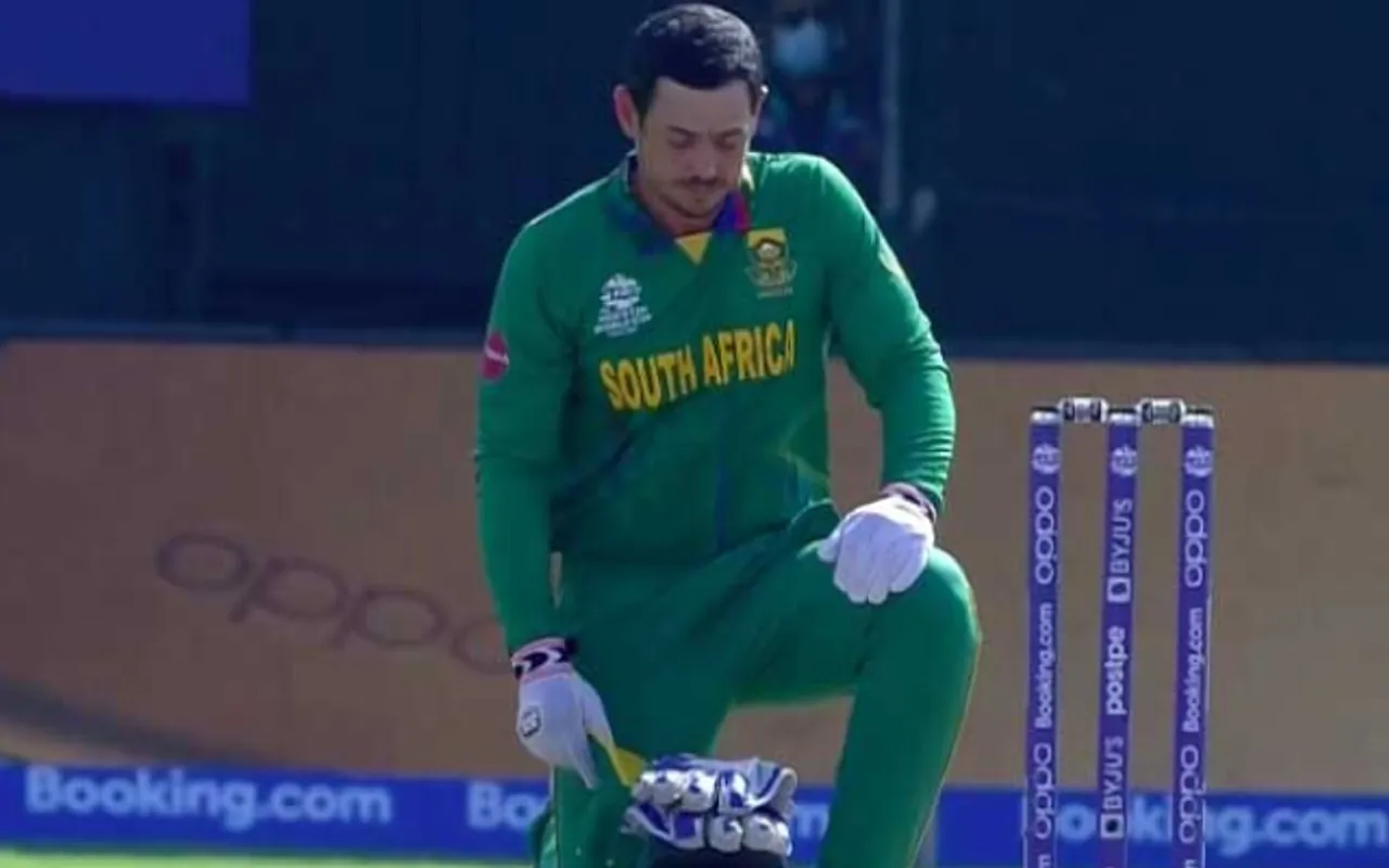 Quinton de Kock opens up on not taking a knee in T20 WC 2021