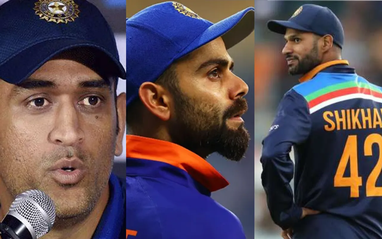 MS Dhoni-Virat Kohli-Shikhar Dhawan