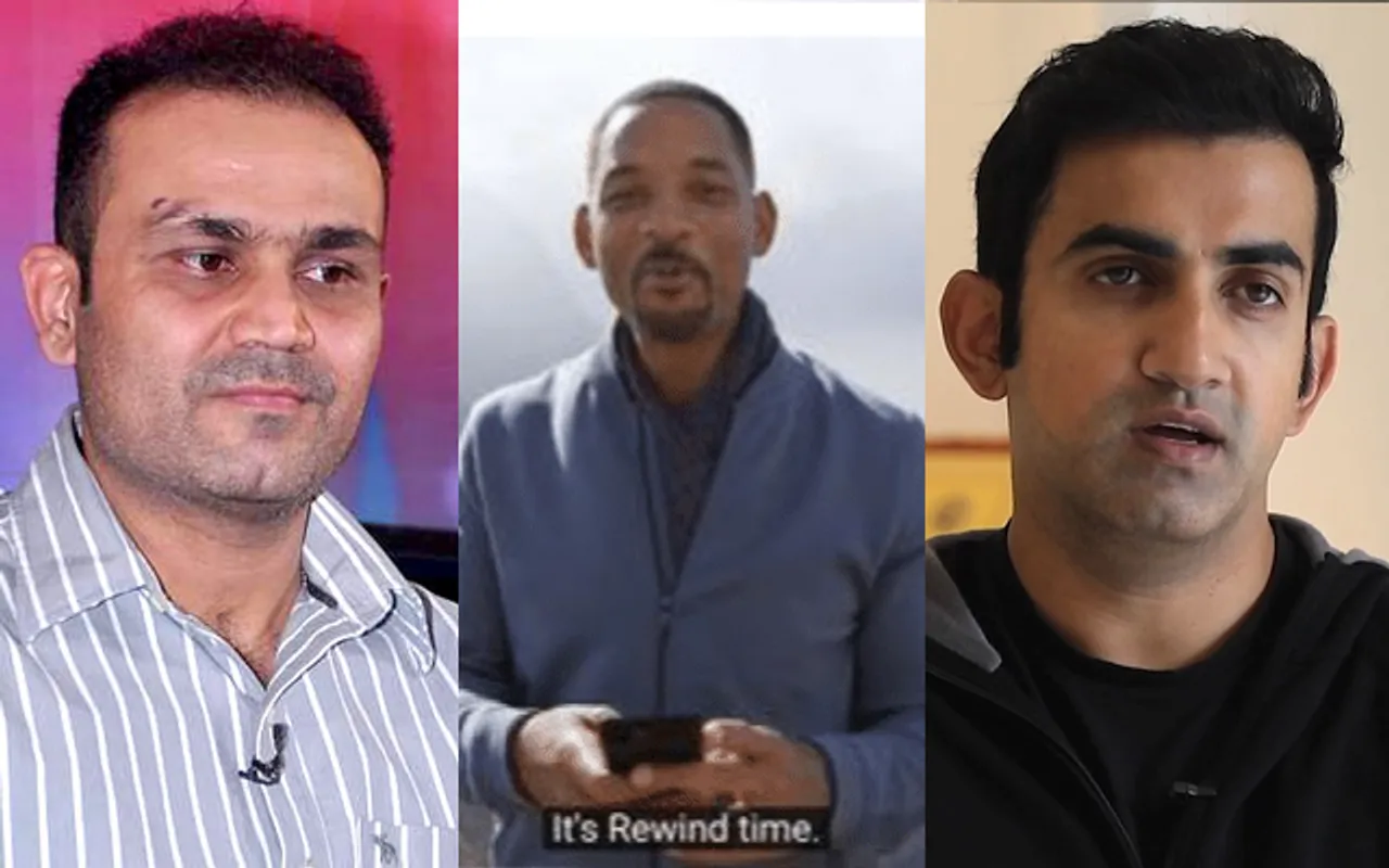 Virender Sehwag, Will Smith, Gautam Gambhir