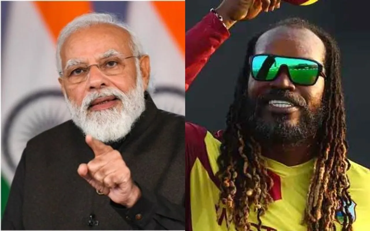 Chris Gayle, Narendra Modi