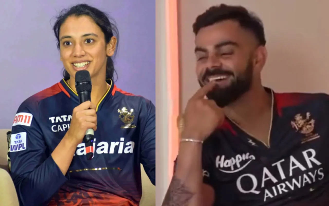 Smriti Mandhana and Virat Kohli (Source -Twitter)