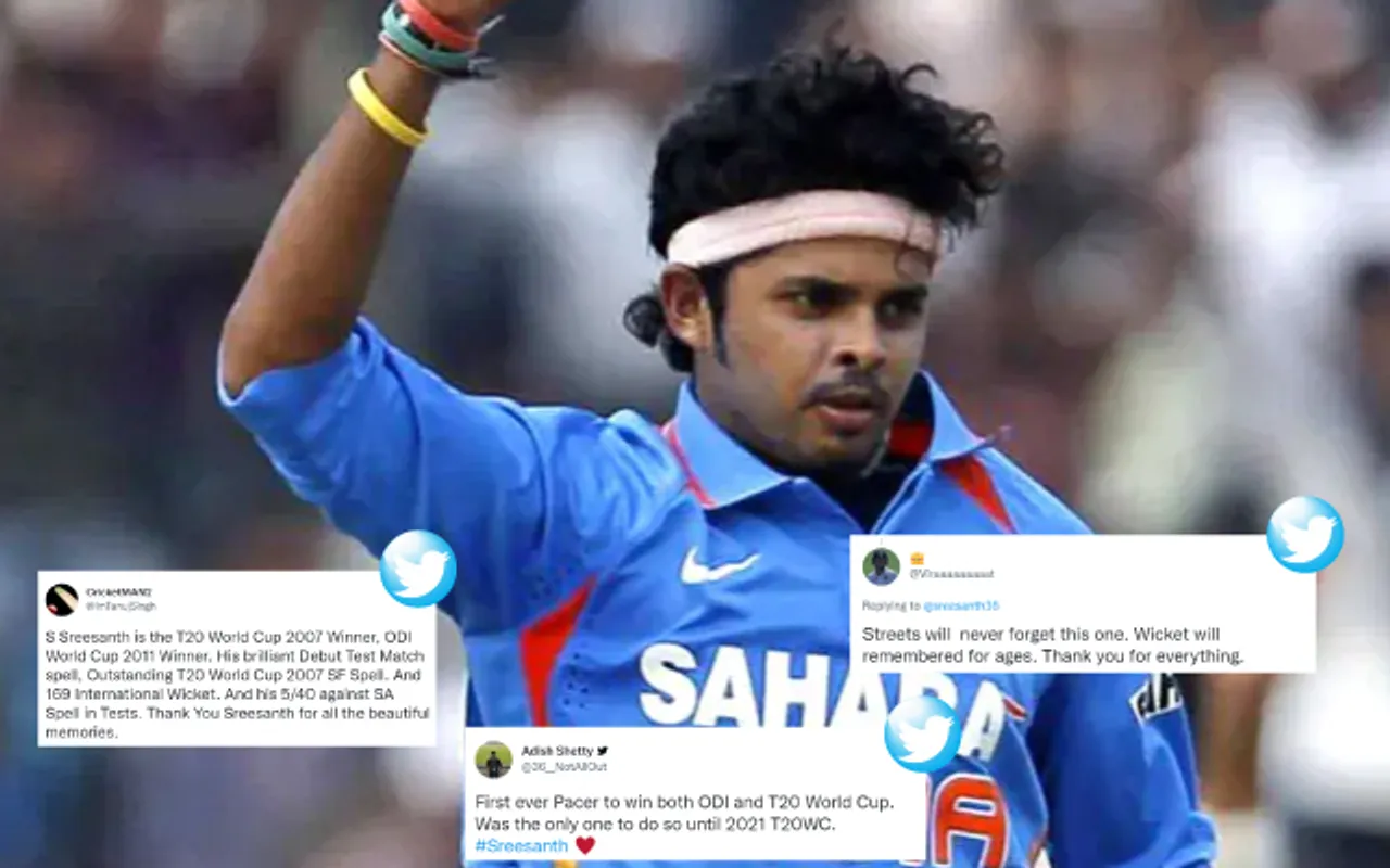 "What a beast he was"-  Twitter reacts as S Sreesanth announces retirement from all forms of cricket