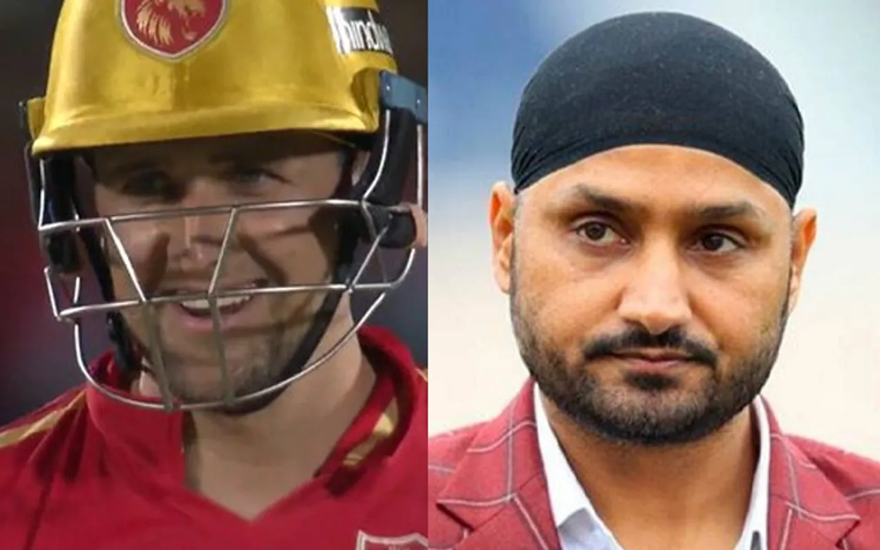 Liam Livingstone and Harbhajan Singh (Source - Twitter)