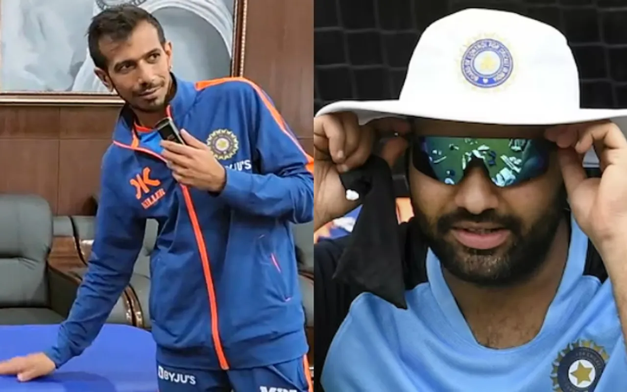 Yuzvendra Chahal and Rohit Sharma