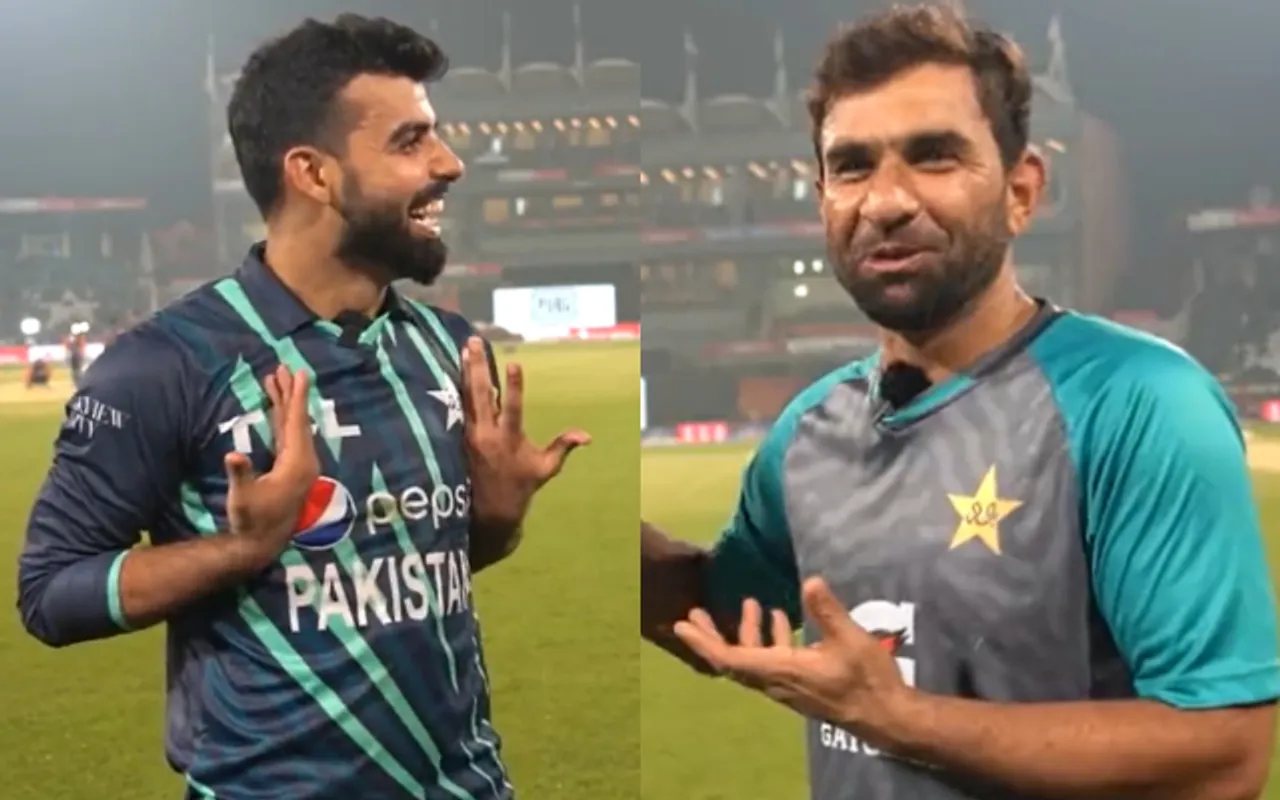 Shadab Khan and Iftikhar Ahmed for Pakistan