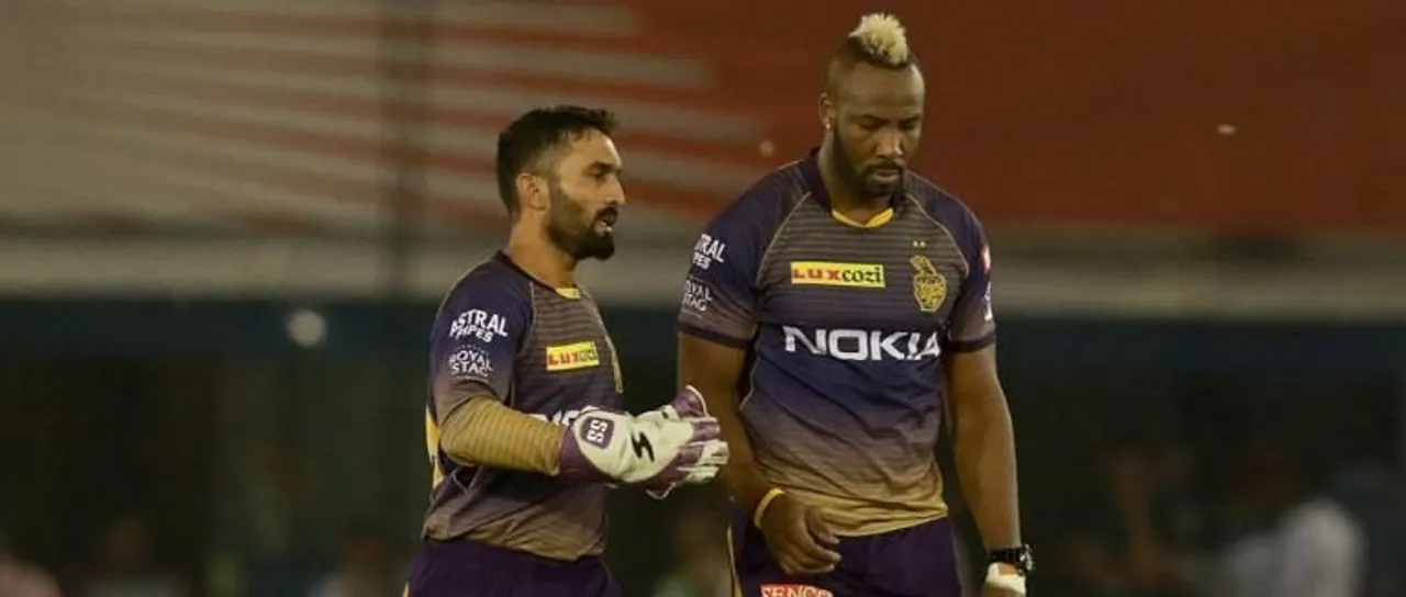 Dinesh Karthik and Andre Russell