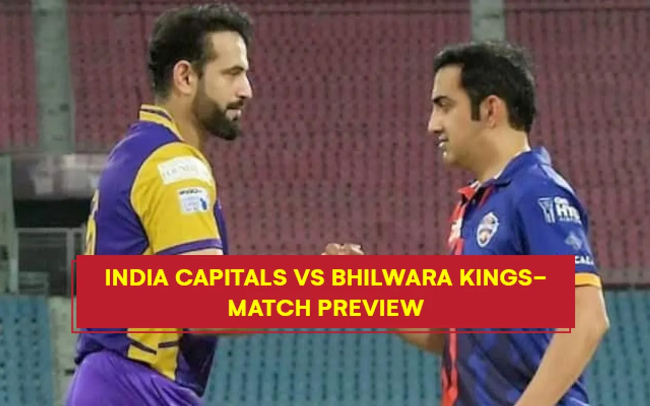 Legends League Cricket 2022, India Capitals vs Bhilwara Kings: Match 6 Preview, Probable Playing XIs, Pitch Report, where to watch