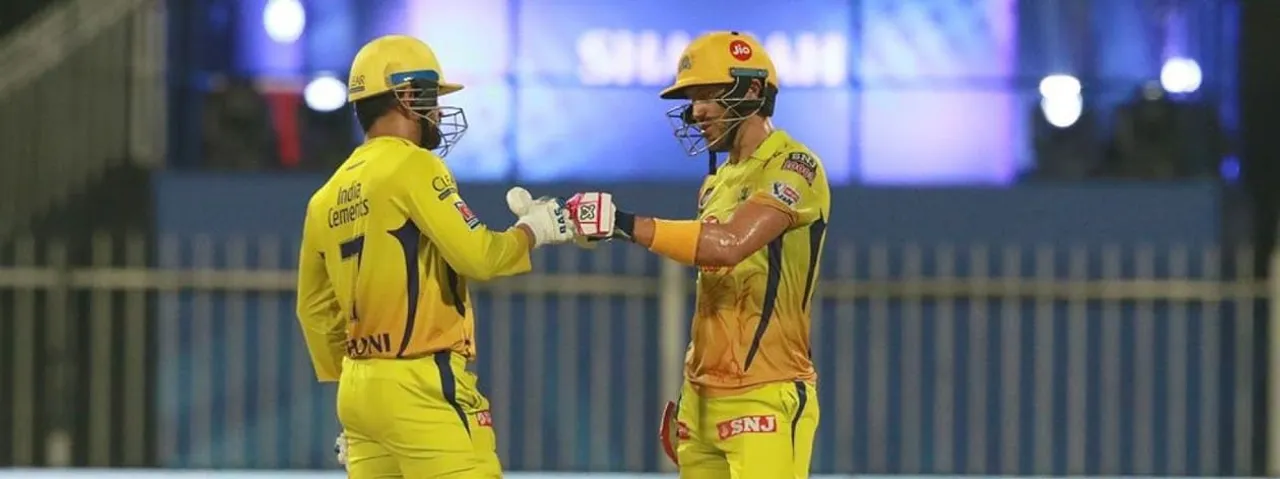 MS Dhoni and Faf du Plessis