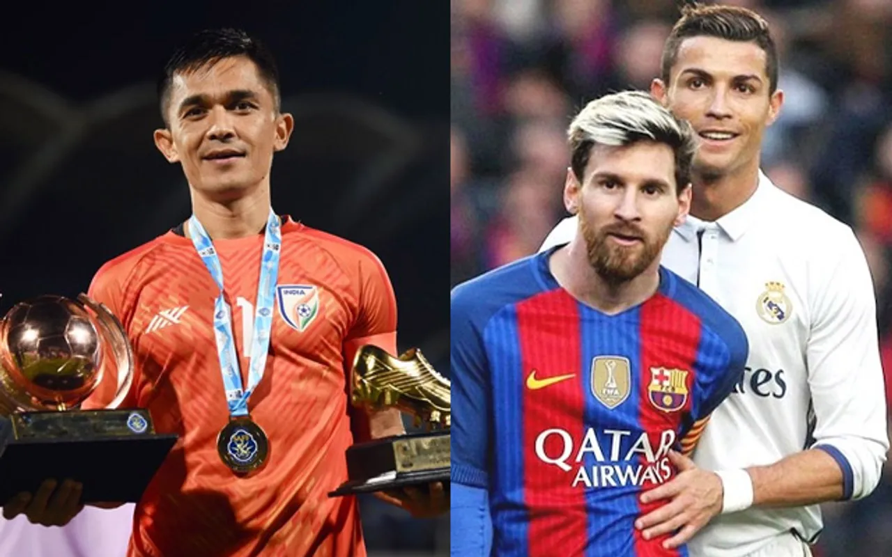 'I am better than Messi and Ronaldo in terms of...' - Sunil Chhetri comes up with bold statement after winning SAFF Championship