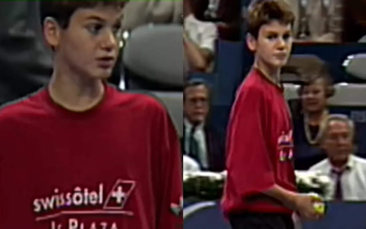 Watch: Roger Federer begins his ATP journey as a ball boy at the age of 12