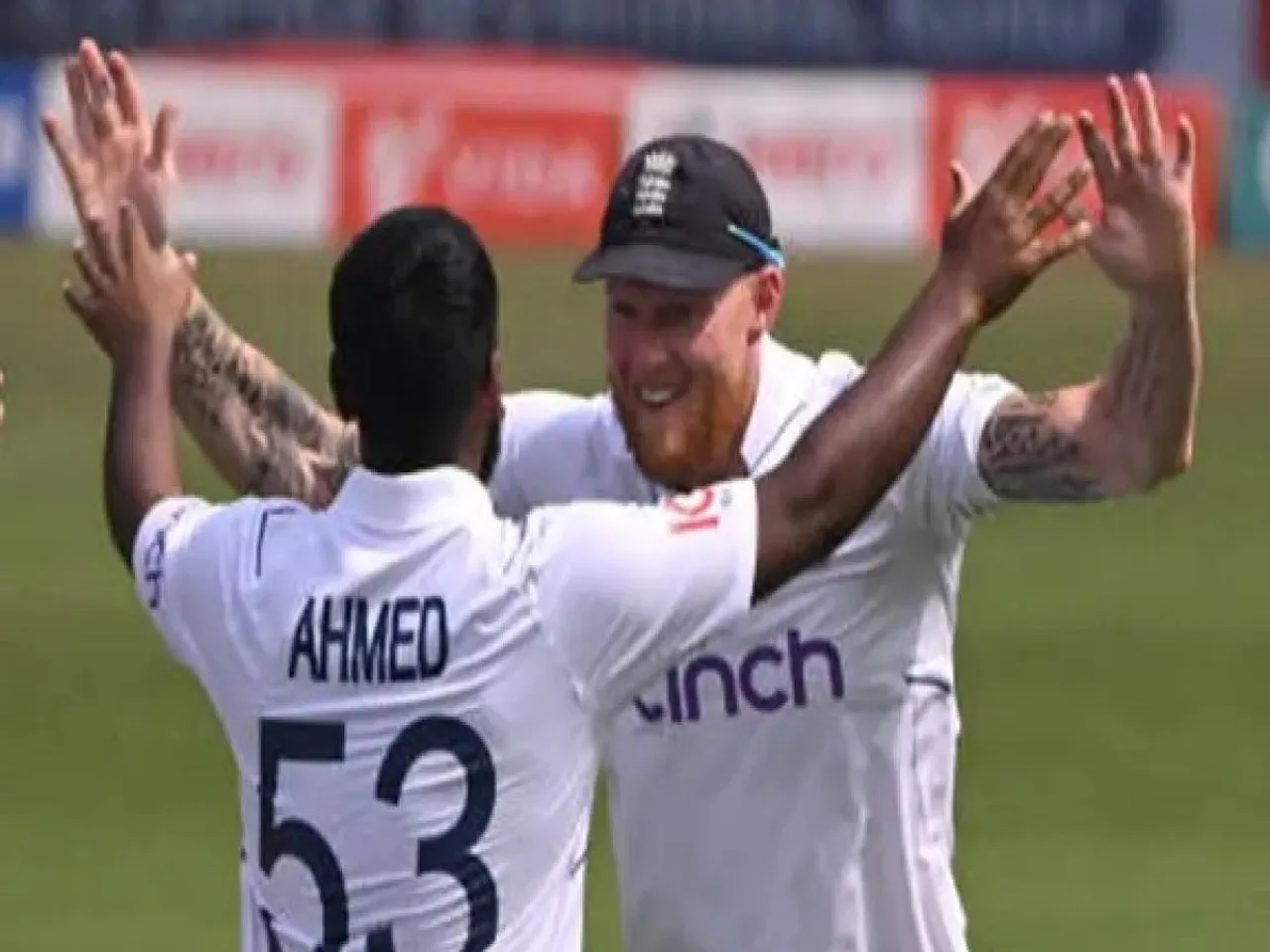 Rehan Ahmed and Ben Stokes