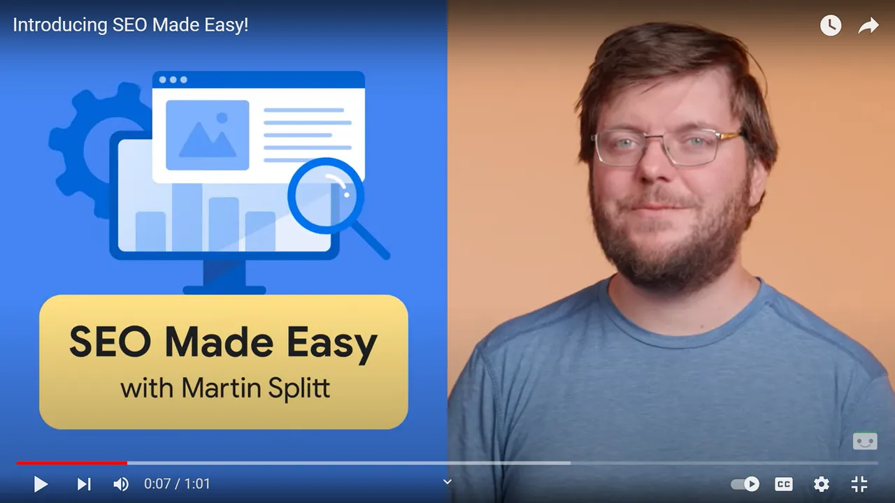 Short: 'SEO Made Easy' series by Google
