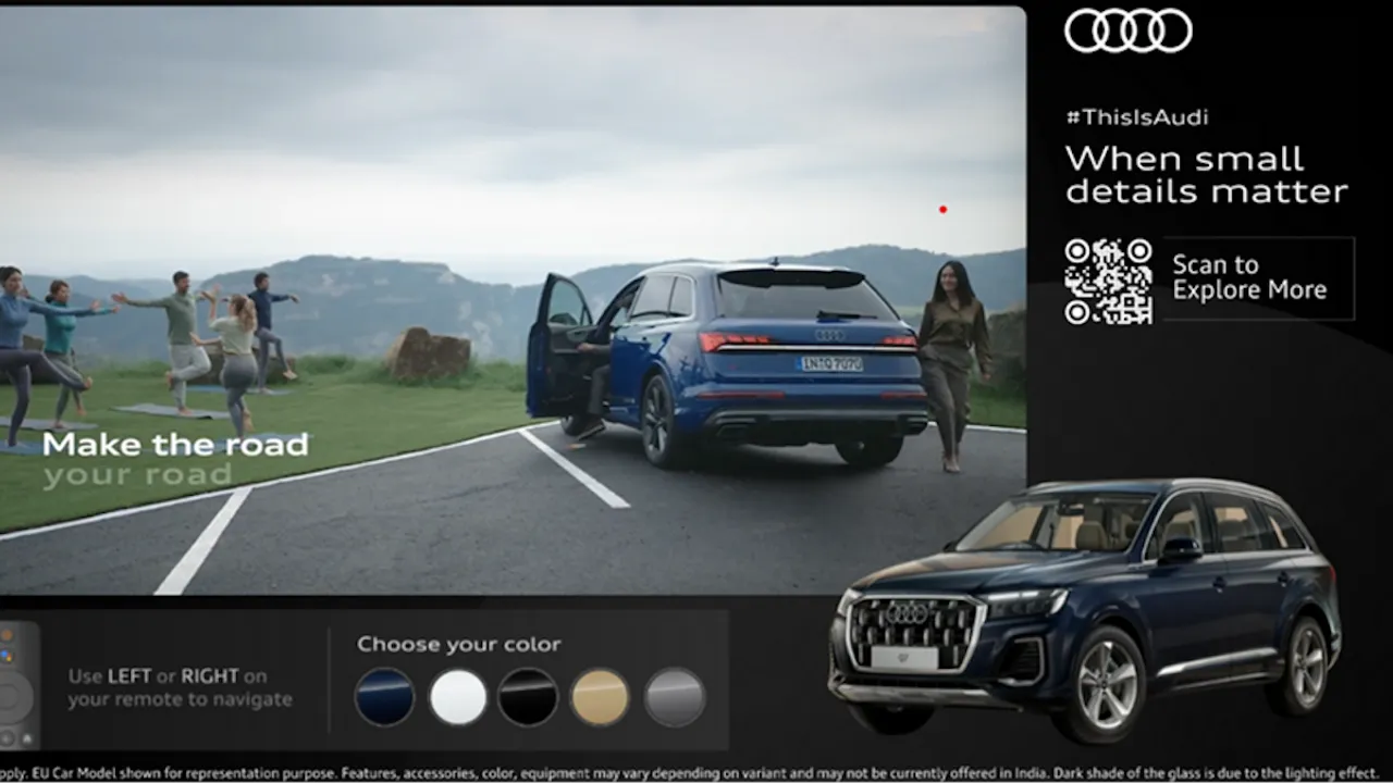 AUDI India's CTV campaign for facelift Q7 with Huella Services NEXad