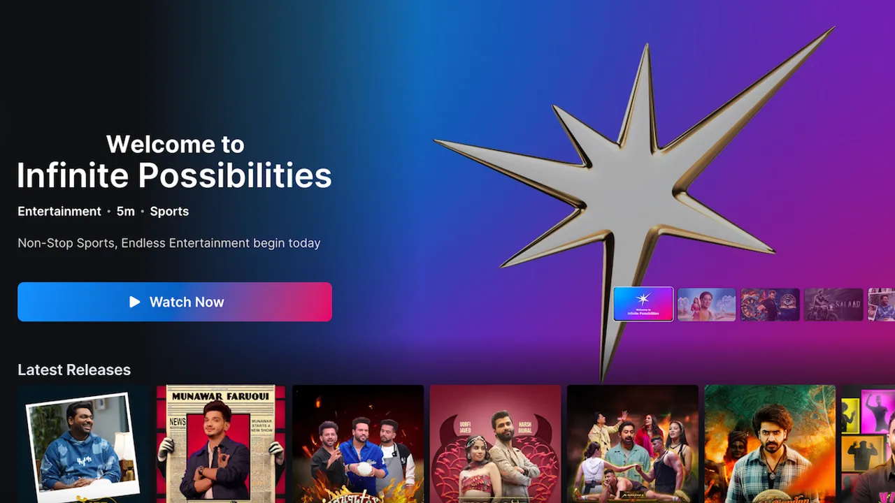 JioHotstar home page
