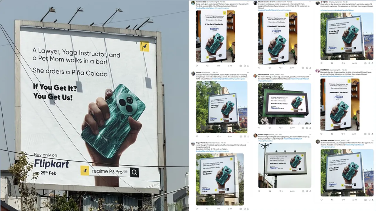 Realme-Flipkart billboards