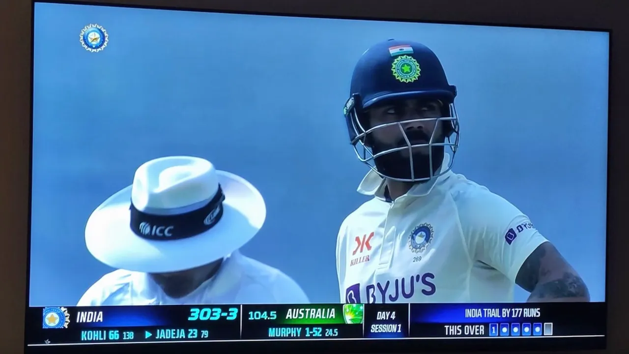 Watching cricket sports on tv television