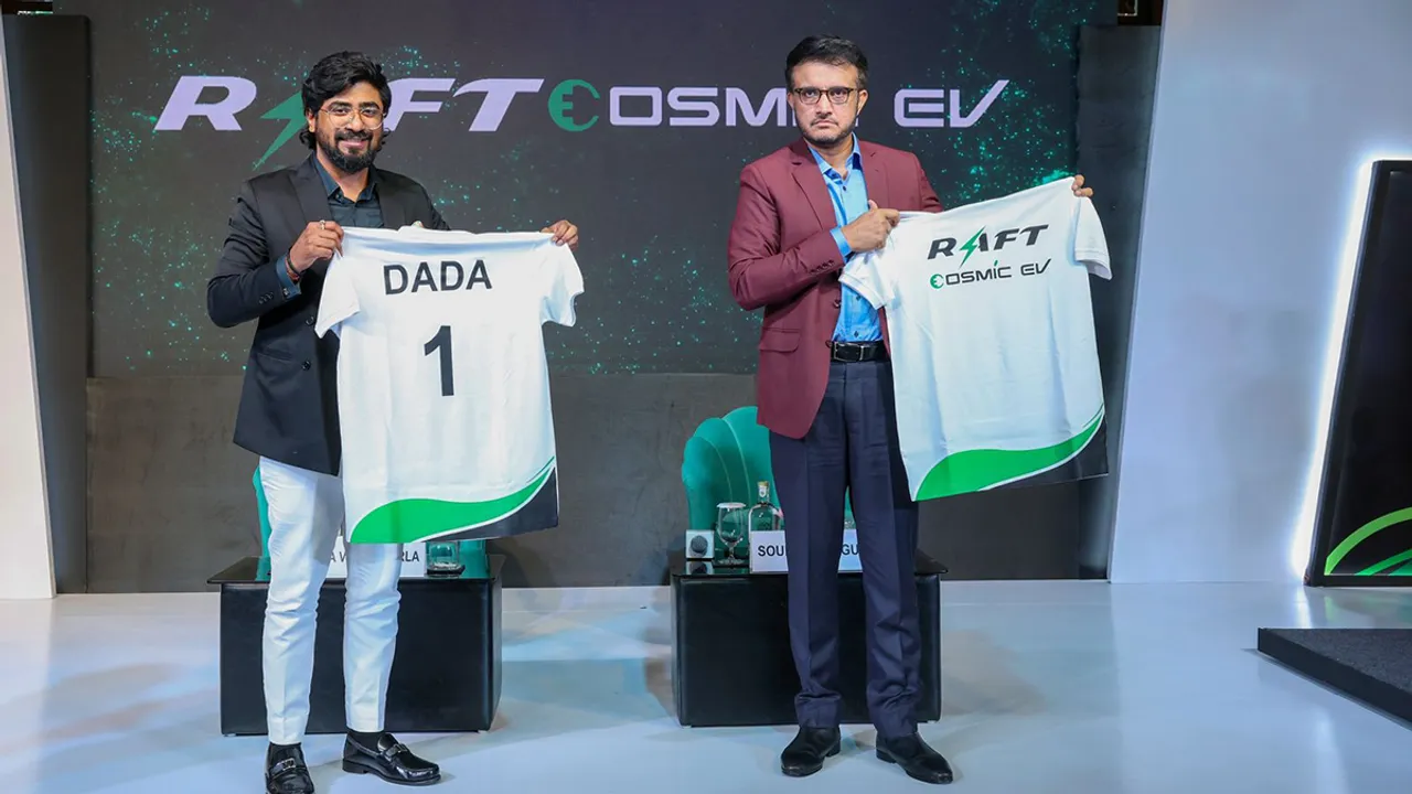 Raft-Cosmic-EV-announces-Sourav-Ganguly