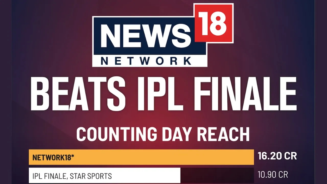 News18 Network ad comparing IPL finale