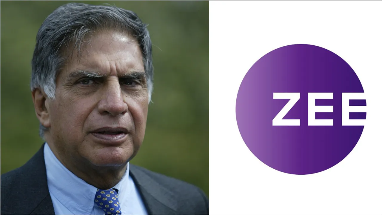 Ratan Tata and Zee Logo