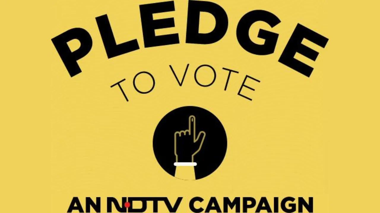 pledge to vote ndtv