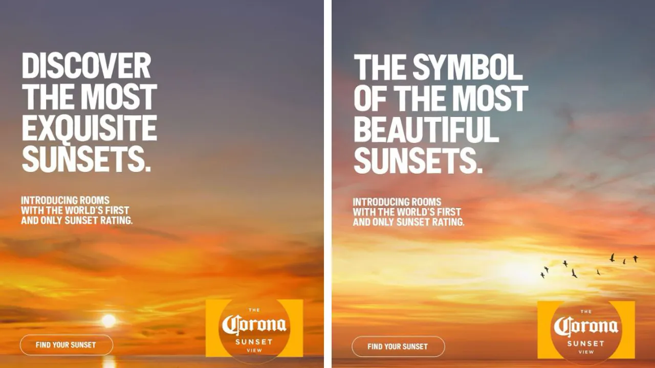 Corona India introduces sunset view 