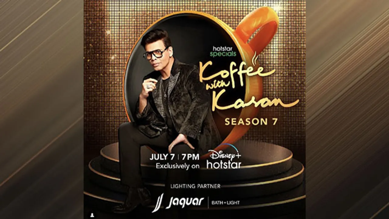 Jaquar Group is illuminating the rapid-fire round of Disney+ Hotstar's Koffee with Karan