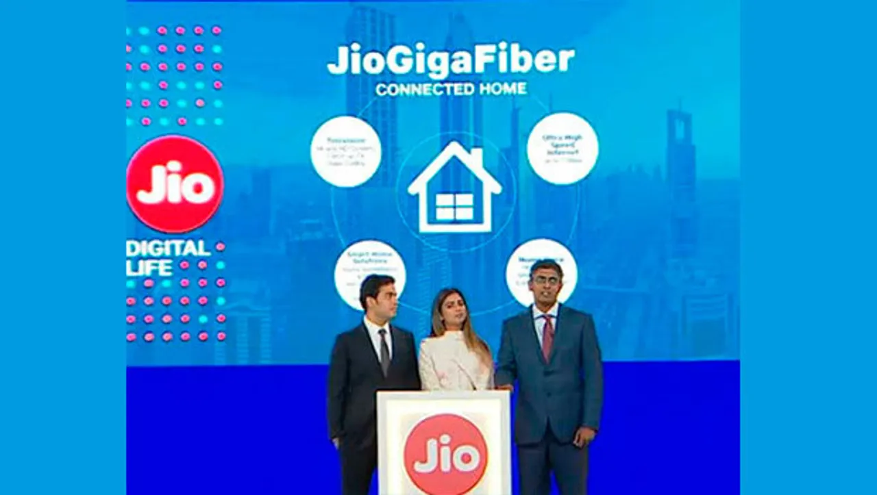 Reliance launches India's first 100% all-fiber broadband service with Jio Fiber