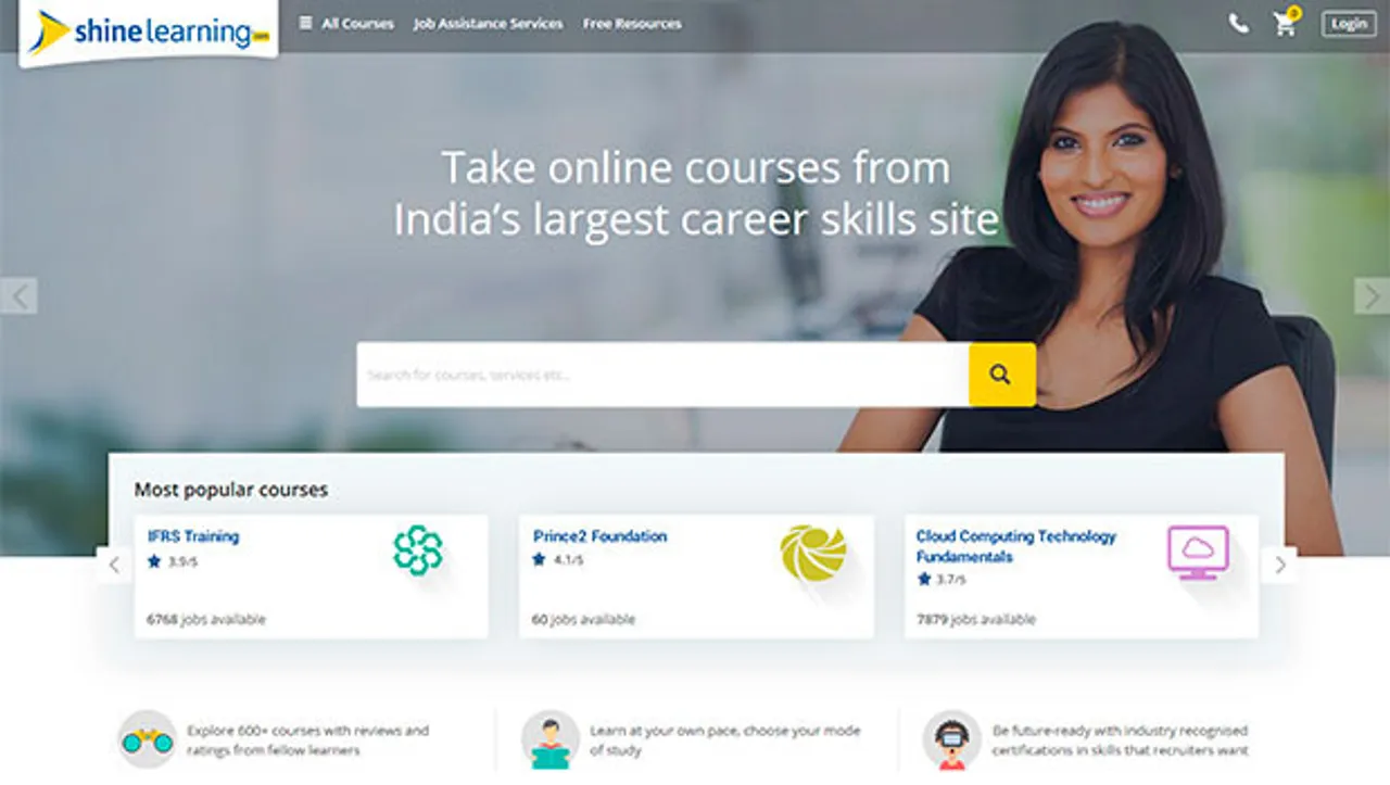 Shine.com launches a professional course and certification marketplace 