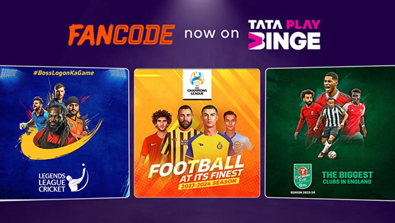 Tata Play Binge enters into sports entertainment with FanCode