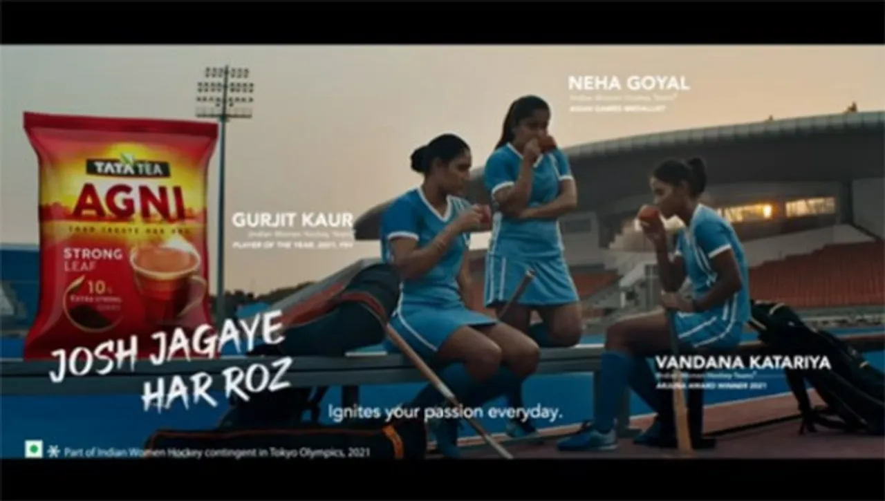 Tata Tea Agni's campaign showcases 'Josh' of 3 Indian Women's Hockey team players