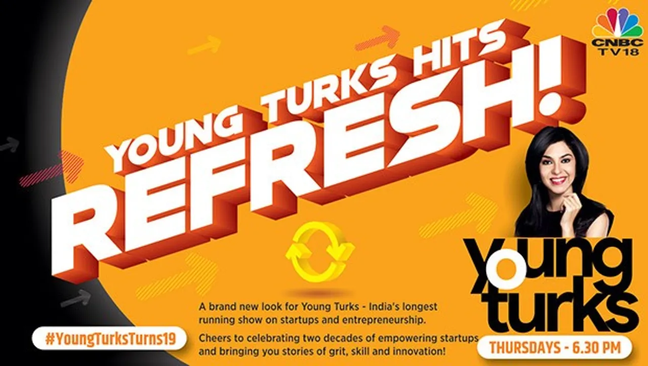 CNBC-TV18's Young Turks turns 19, gets a new look 