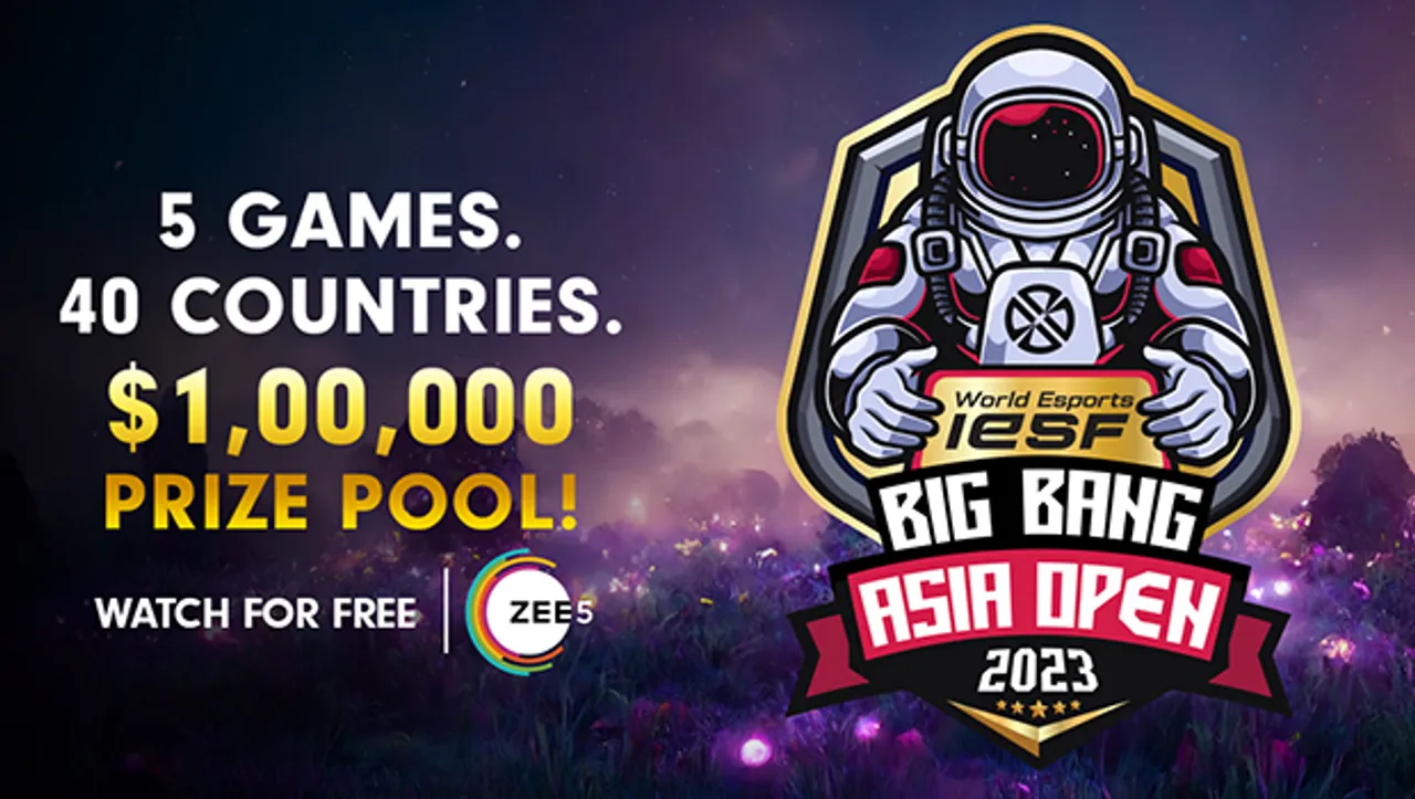 Zee5 enters into esports with IESF Big Bang Asia Open 2023 streaming