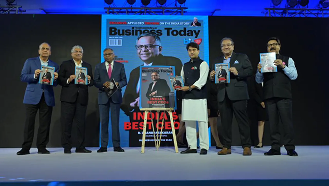 N Chandrasekaran becomes Business Today's 'Business Icon of the Year'; Nandan Nilekani honoured with Lifetime Achievement award