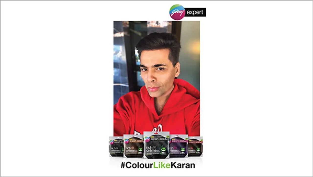 Look good with Godrej Expert Rich Crème, says brand in a digital post featuring Karan Johar 