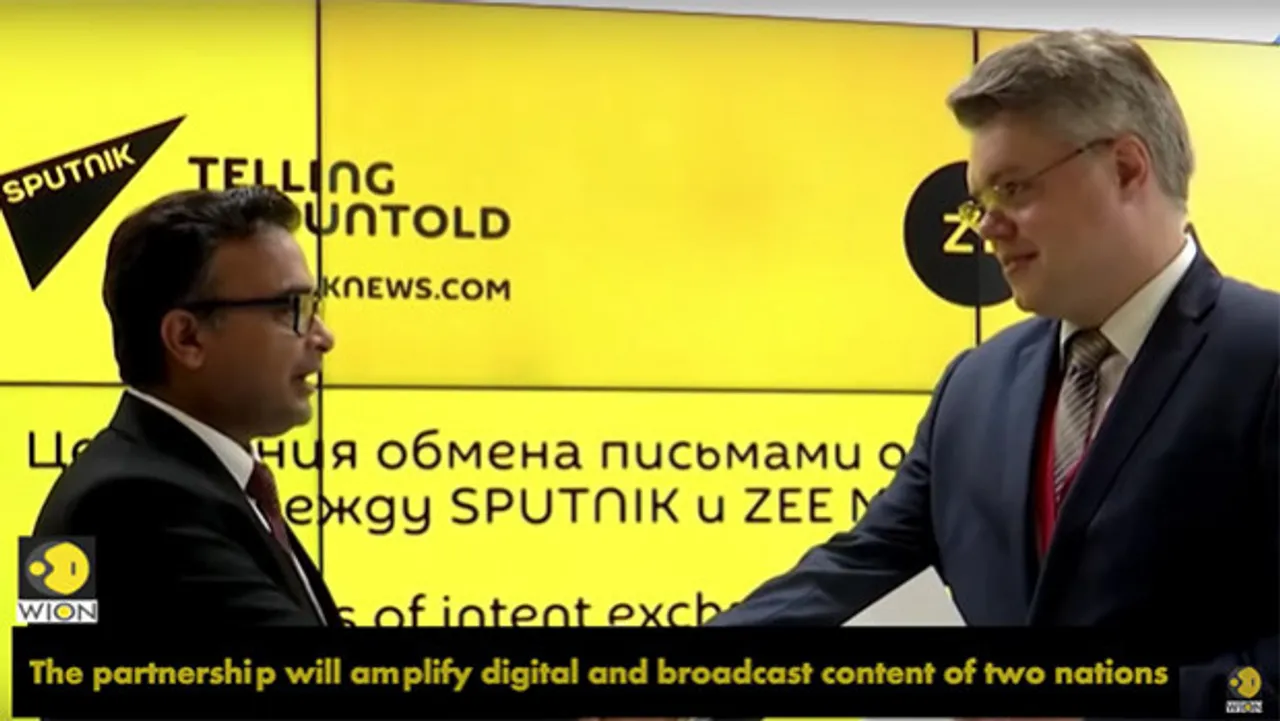 Wion partners with Russian news agency Sputnik