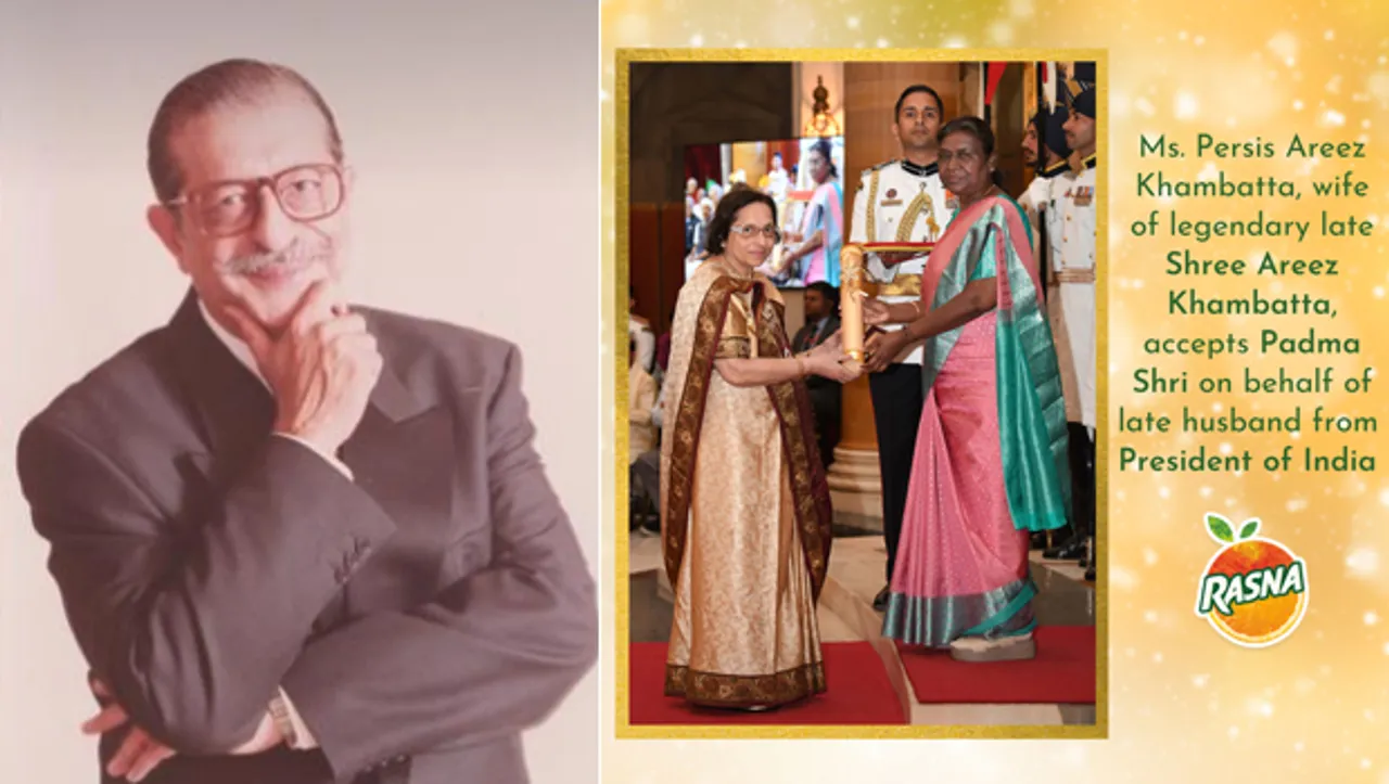 Rasna Group Founder Areez Pirojshaw Khambatta awarded Padma Shri posthumously