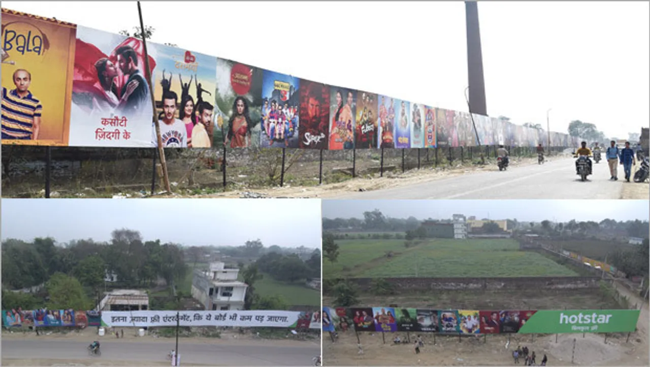 Hotstar unveils India's longest billboard in Uttar Pradesh