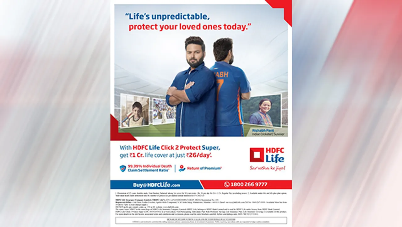 Rishabh Pant shares his real-life story in HDFC Life's campaign on term insurance