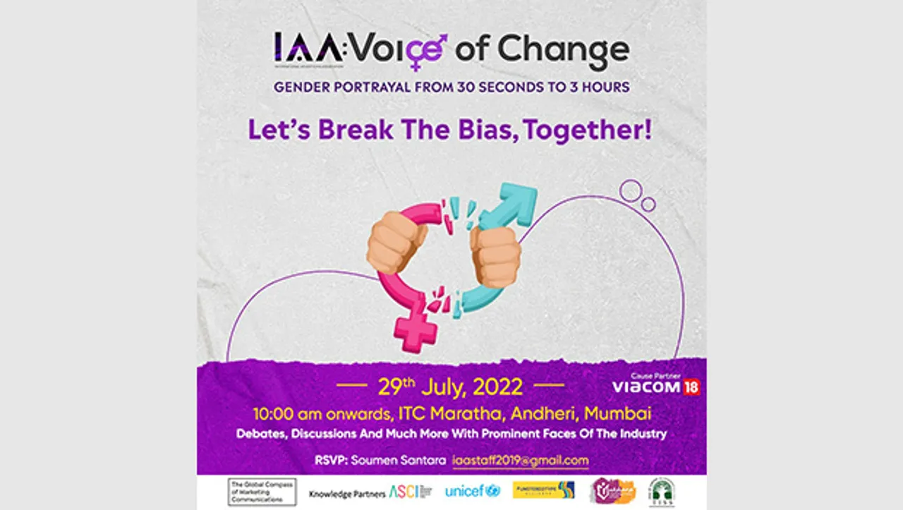 IAA to host 'Voice Of Change' summit on gender sensitisation in media