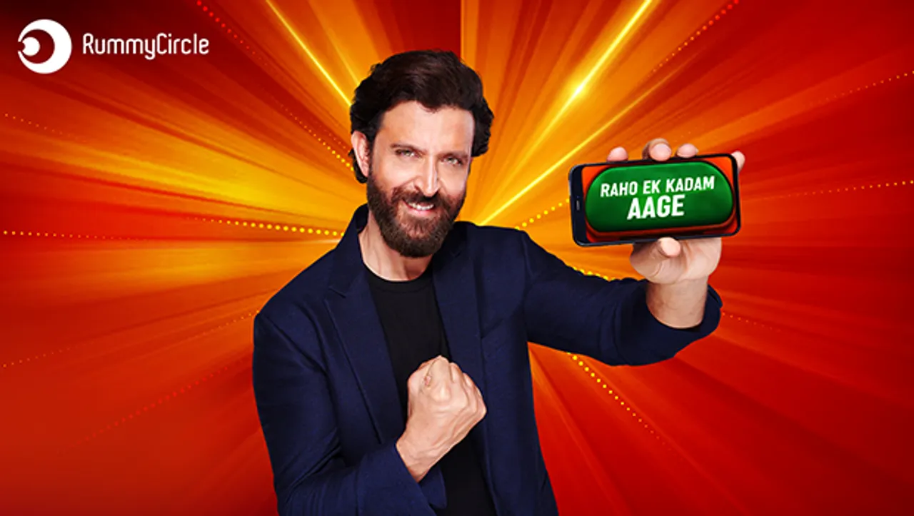 RummyCircle's new ads featuring Hrithik Roshan build on its 'Raho Ek Kadam Aage' campaign