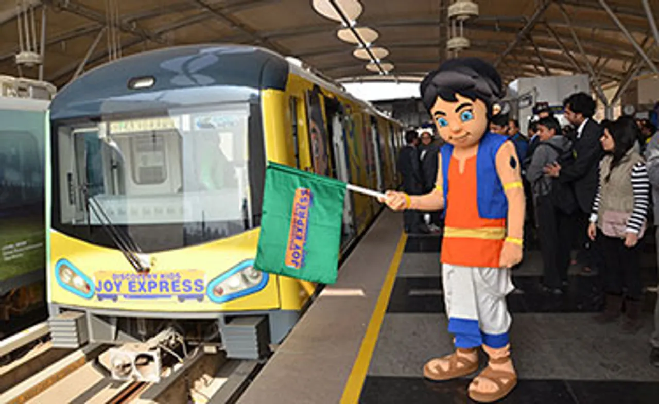 Discovery Kids' Joy Express ride with Rapid Metro Gurgaon