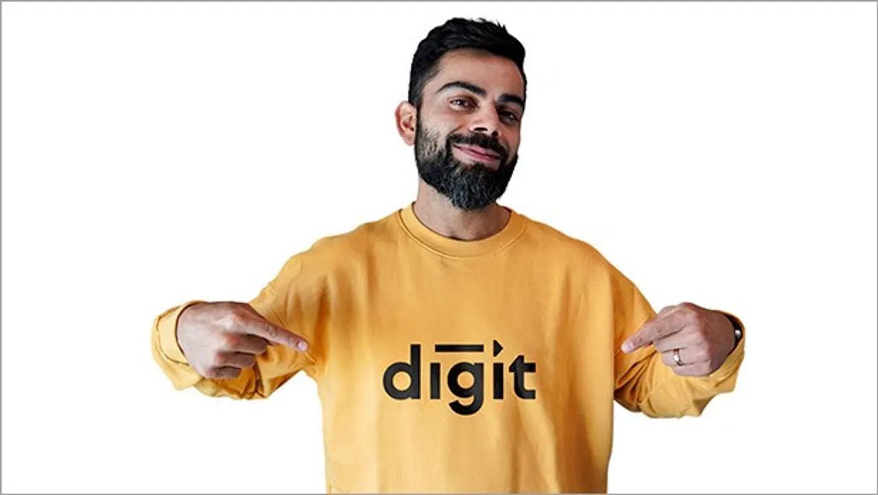 Virat Kohli joins hands with Digit Insurance to spread awareness about insurance