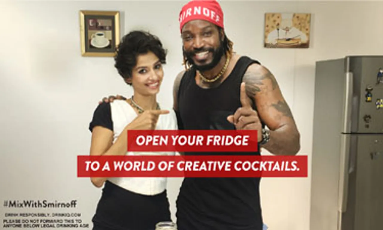 Chris Gayle, Ami Shroff show how easy it is to make customised drinks with Smirnoff at home